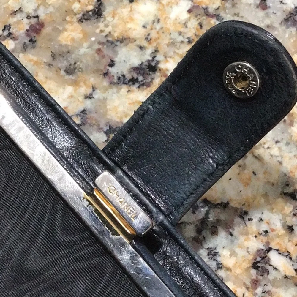 CHANEL Black Leather Wallet